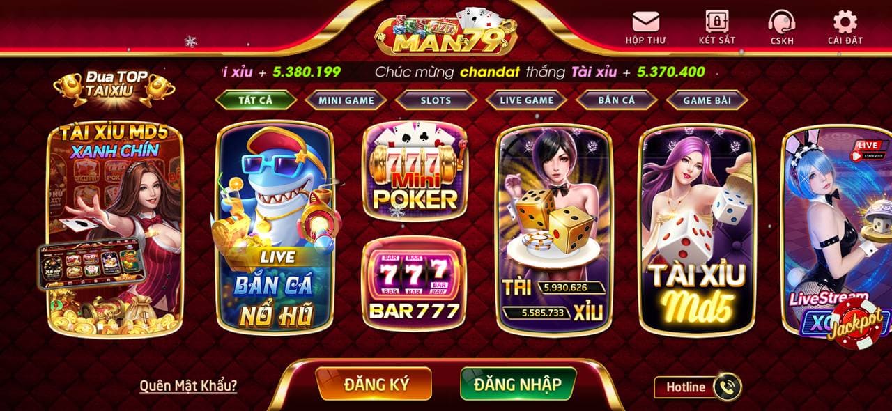 Giới thiệu cổng game Man79